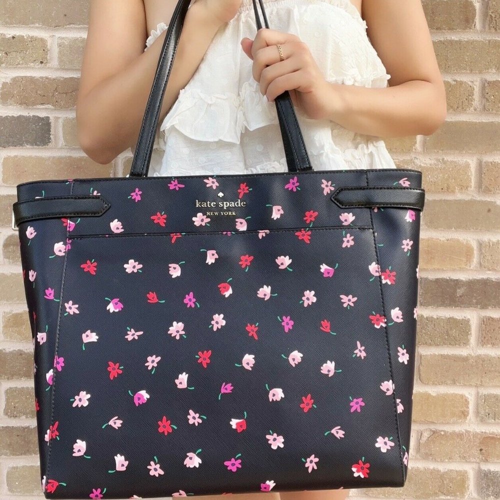 Kate Spade Laptop Tote Triple Compartment Leather